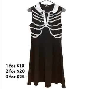 ALTERNATIVE GOTHIC Black and white skeleton dress from hot topic. Size medium.